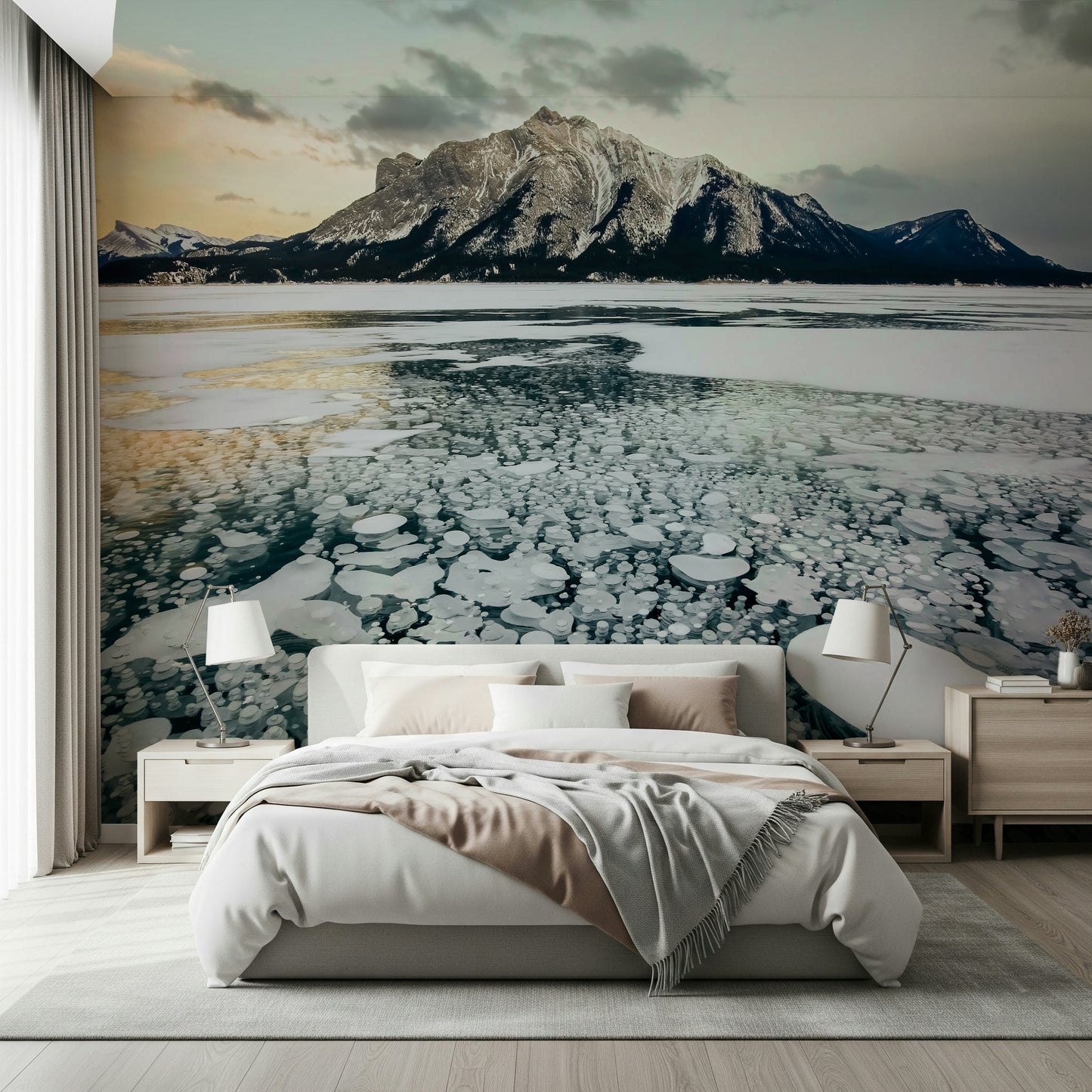Frozen Bubbles: Mountain Vista Wall Mural -2414949
