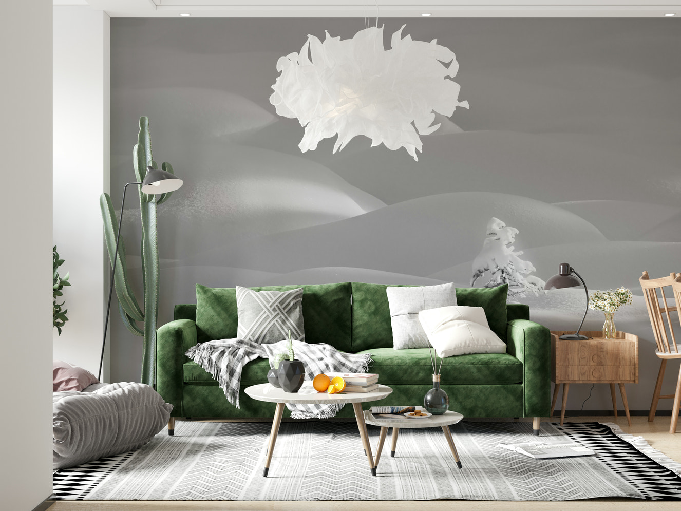 Snowscape Serenity Wall Mural -2178787