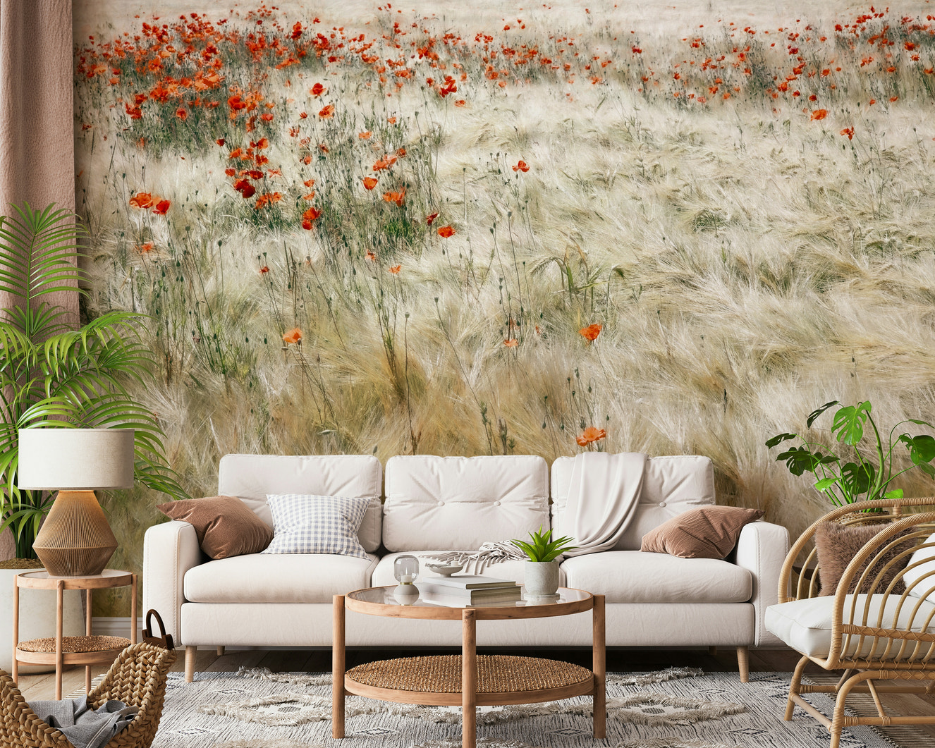Poppy Field Dreams Wall Mural -2539580