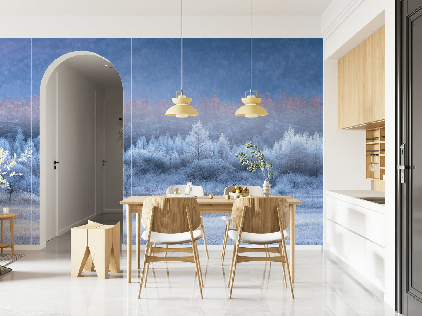 Frozen Dawn Vista Wall Mural -2593096