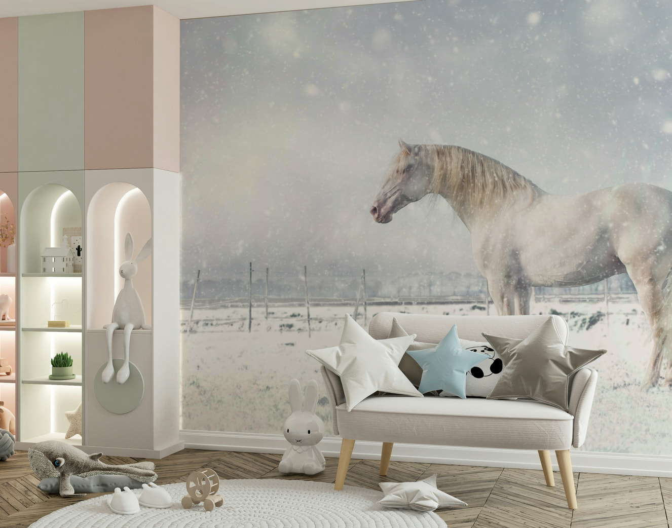 Snowdrift Horse Wall Mural -2398894