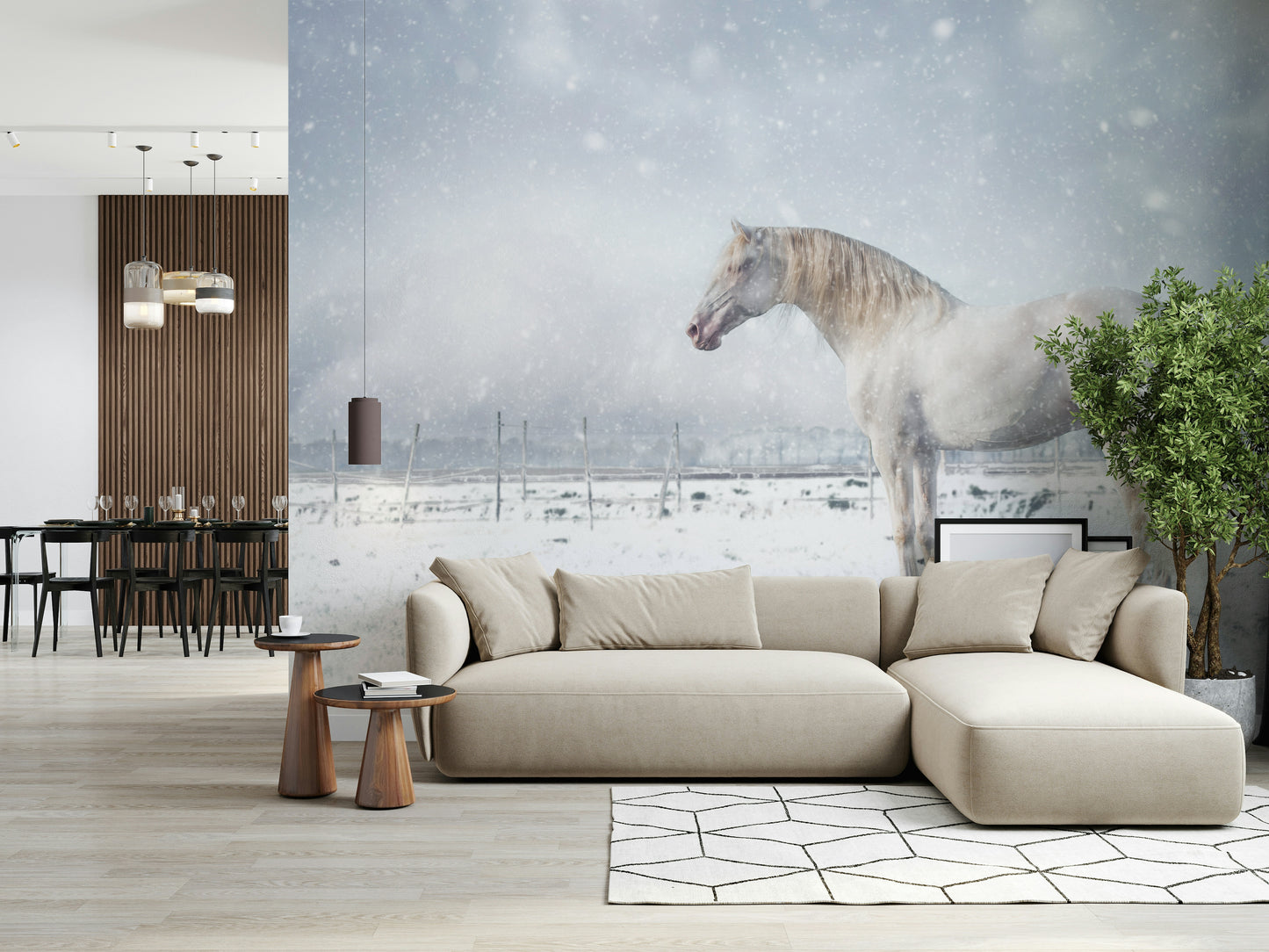 Snowdrift Horse Wall Mural -2398894