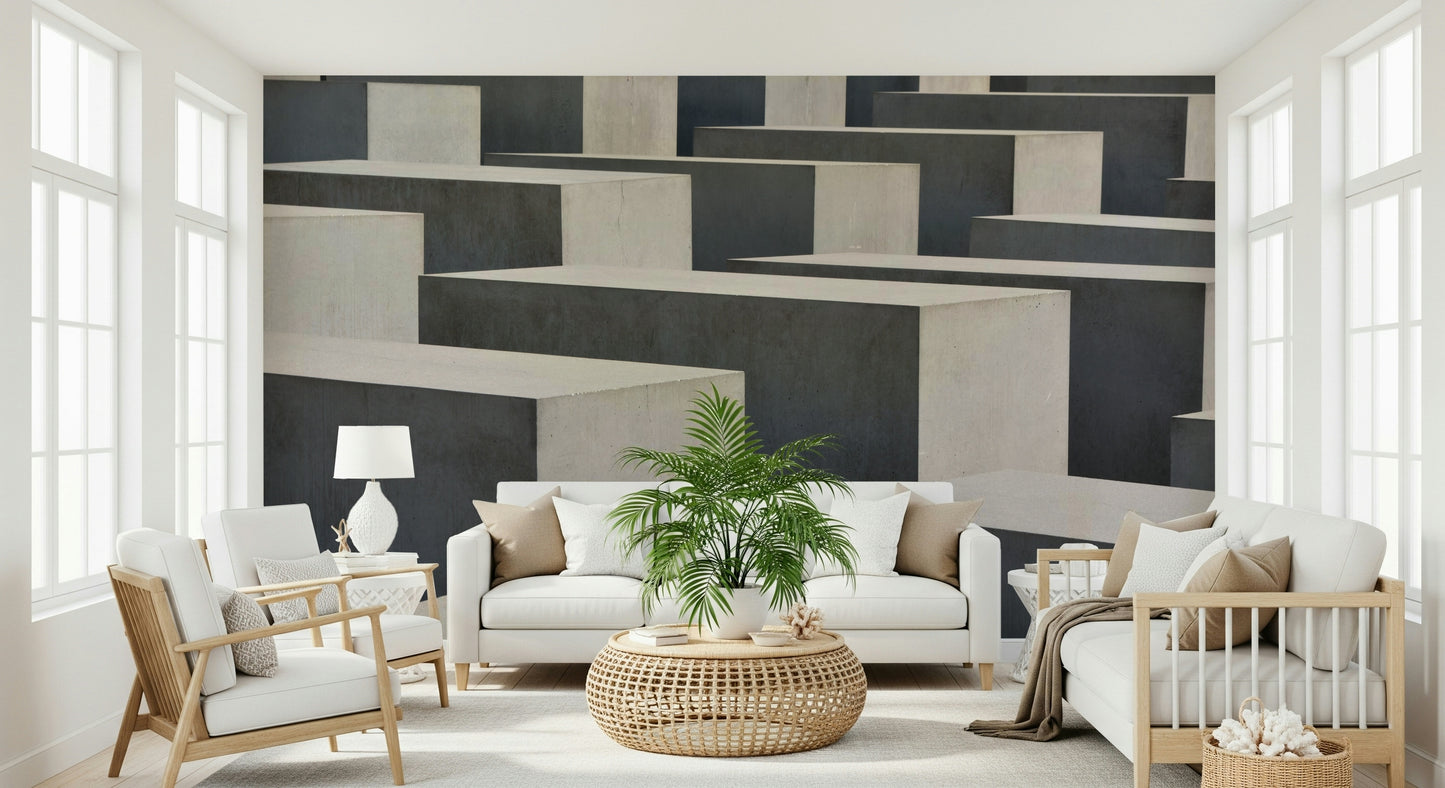 Concrete Geometry Wall Mural -2248764