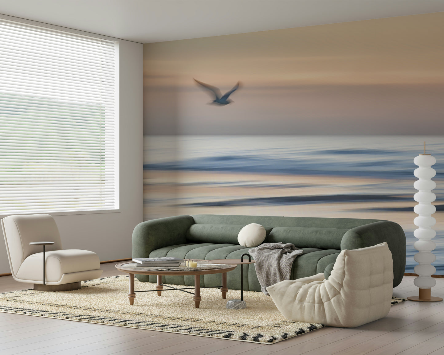 Seagull's Flight Wall Mural
