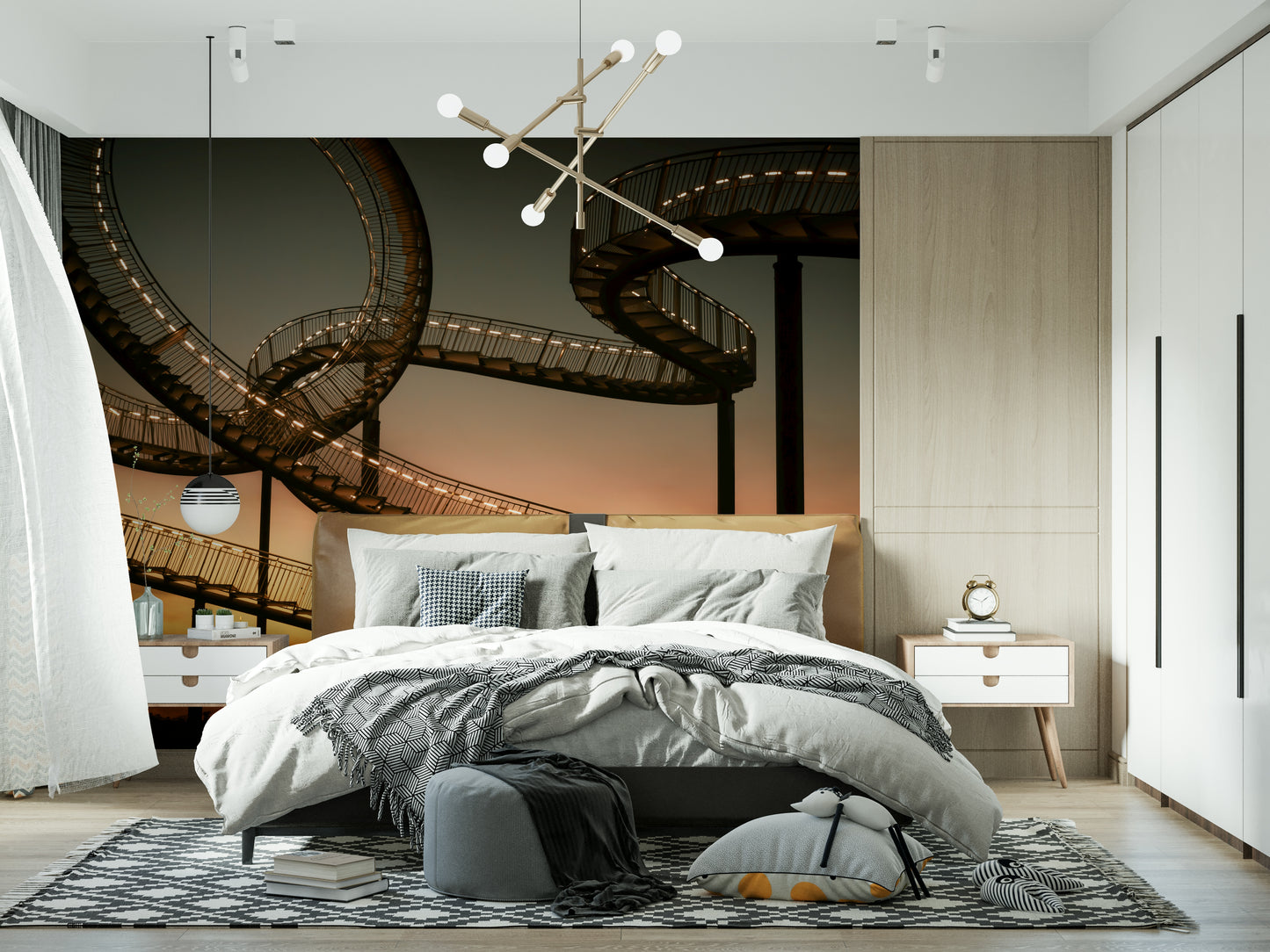 Sky Steps Wall Mural -2227112