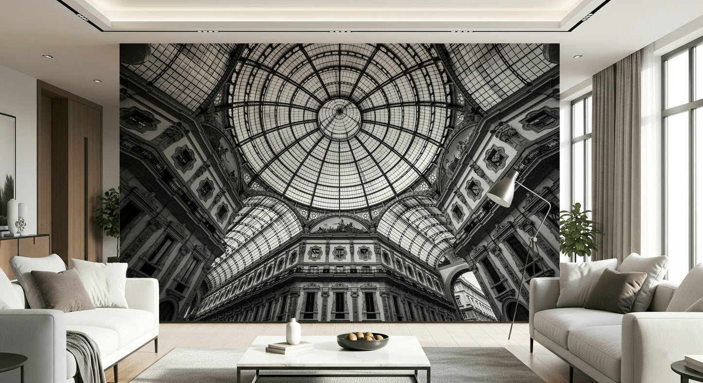 Milan's Vaulted Vision Wall Mural