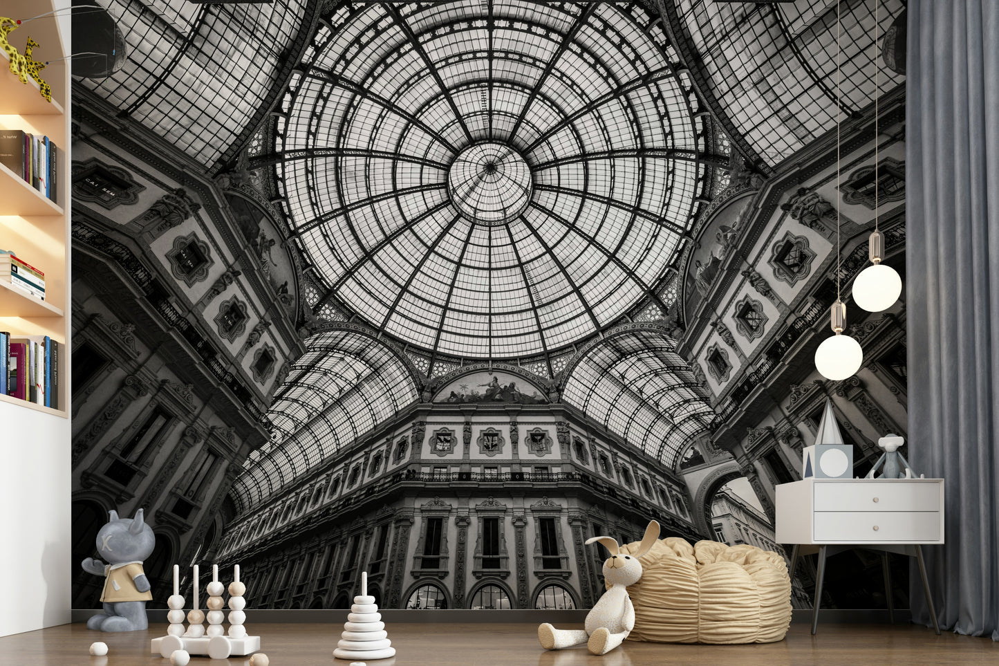 Milan's Vaulted Vision Wall Mural