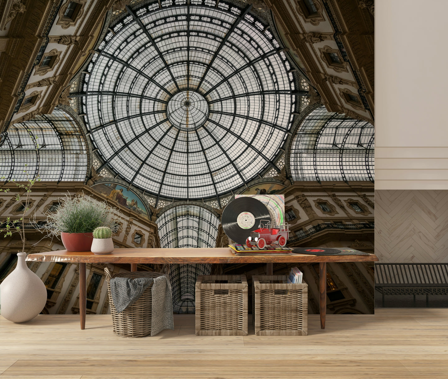 European Landmark Wall Mural – Milan Cathedral featured in a detailed mural emphasizing architectural elegance.