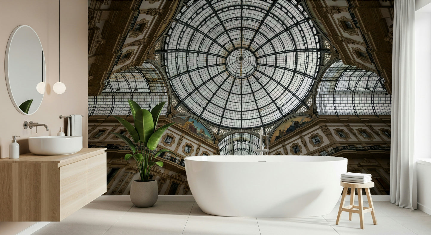 Historic Milan Wall Mural – Majestic mural capturing the iconic cathedral and its stunning Gothic architecture.