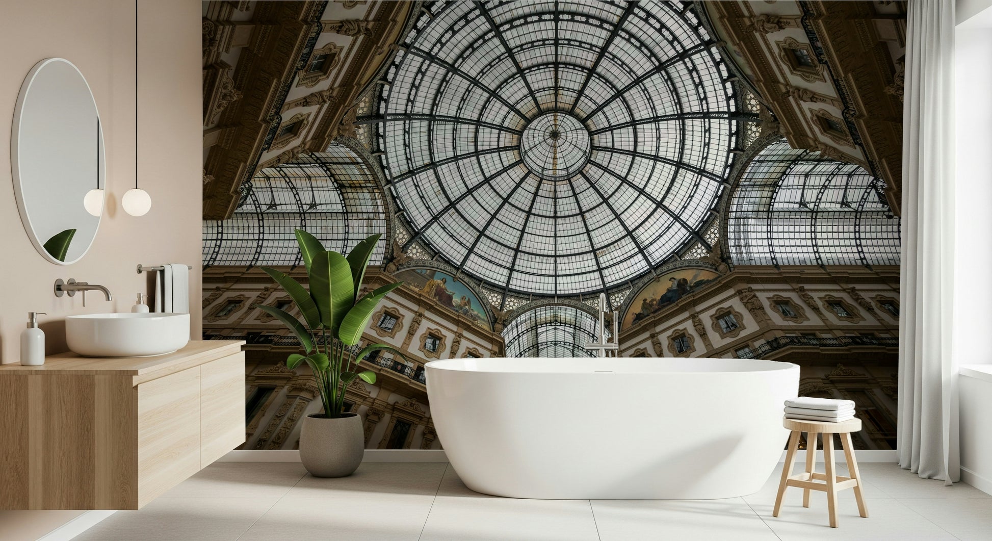 Historic Milan Wall Mural – Majestic mural capturing the iconic cathedral and its stunning Gothic architecture.