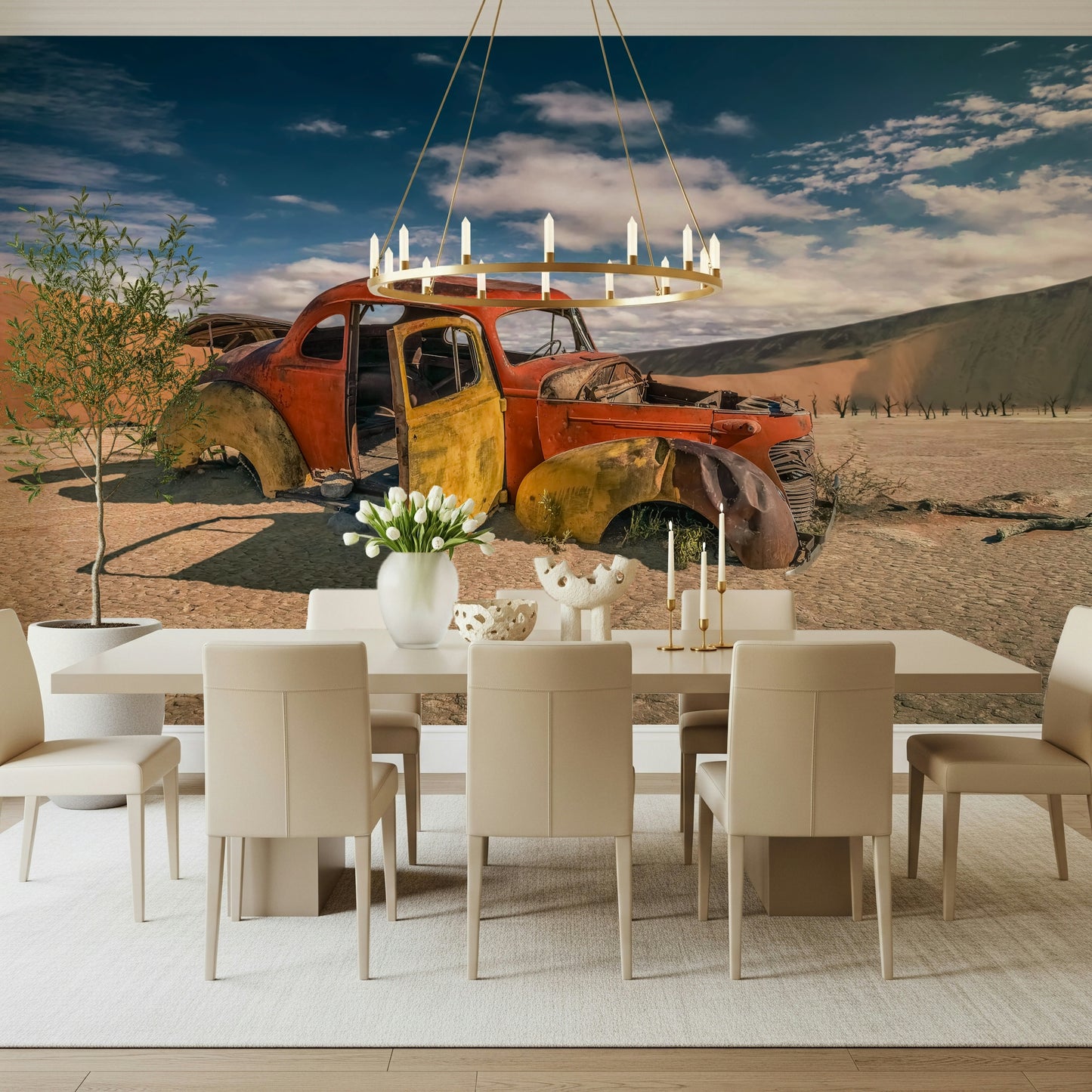Vintage Wheels: Desert Story Wall Mural -2315676