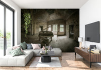 Silent Keys mural creating a serene, musical atmosphere in bedrooms or studios.