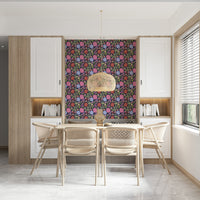 Spring floral wallpaper featuring charming blooming flowers in soft pastel shades.