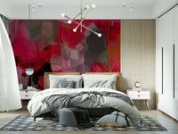 Soft Pink Abstract Mural – Fluid shapes and gentle pink gradients for a calming yet stylish wall feature.