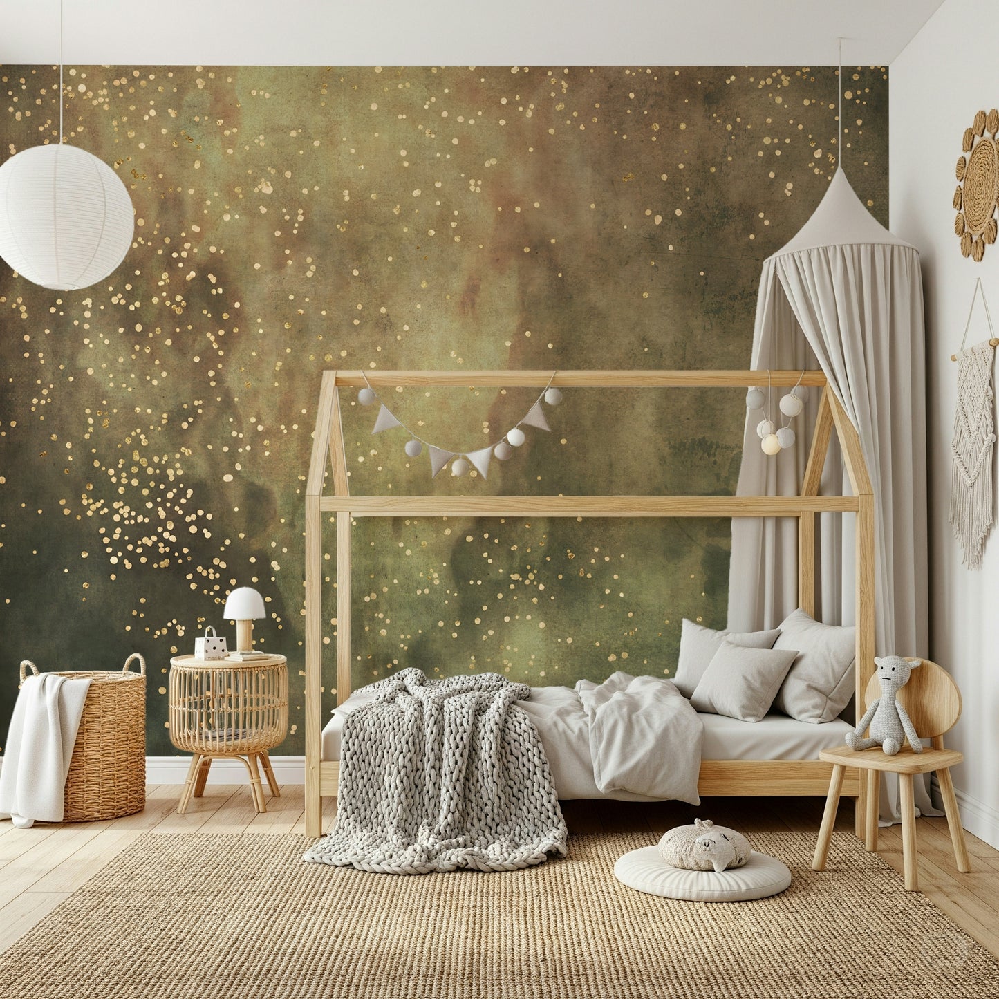 Ethereal Gradient Wall Art – Soft blend of warm neutrals and misty tones evoking calm and sophistication.
