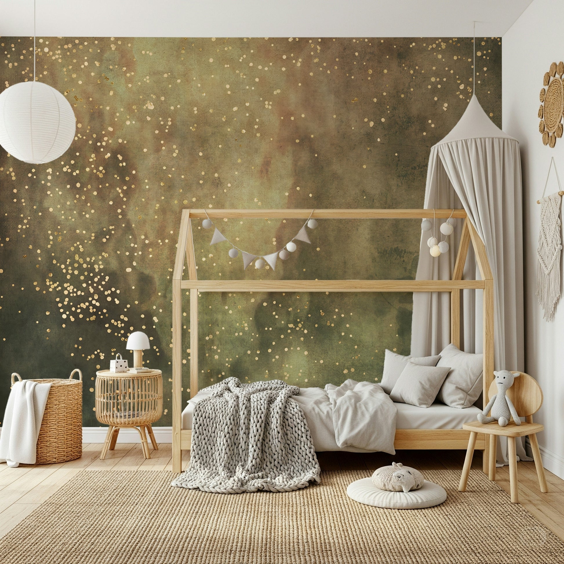 Ethereal Gradient Wall Art – Soft blend of warm neutrals and misty tones evoking calm and sophistication.