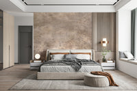 Decorative mural featuring shimmering snakeskin patterns in rose gold for statement walls.