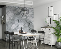 Decorative wall mural showcasing weathered stone surfaces with subtle rustic details.