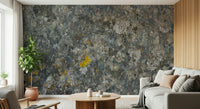 Lichen Rock Texture Wall Mural featuring realistic rocks with natural lichen growth.