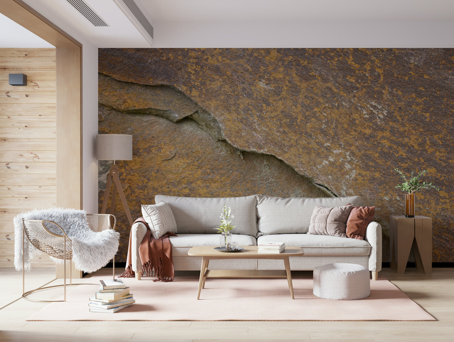 Cracked Stone Wall Wall Mural -2566606