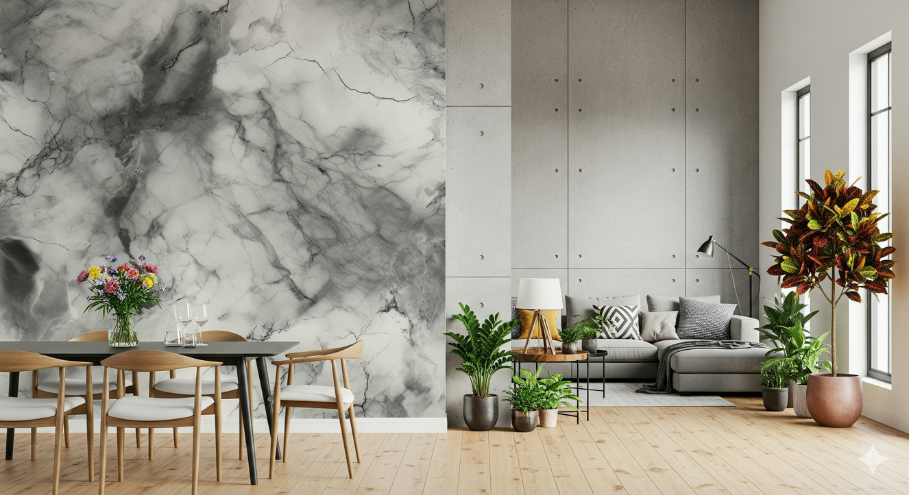 Gray Marble Texture Wall Mural -2566728
