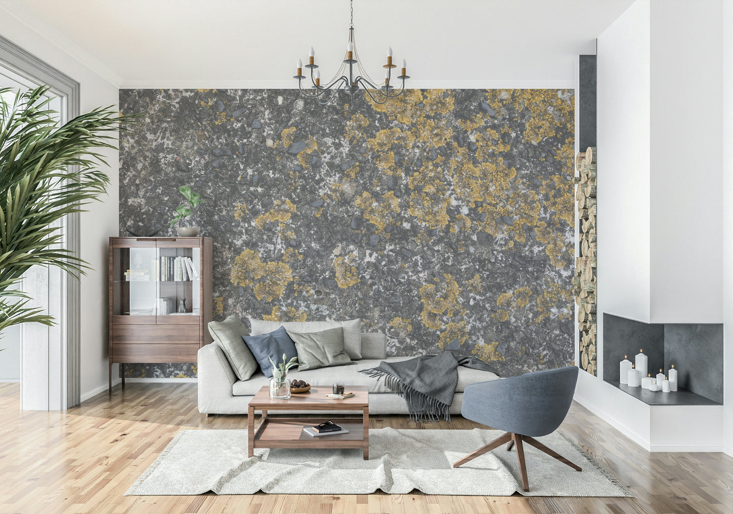 Cracked Stone Wall Mural -2566609