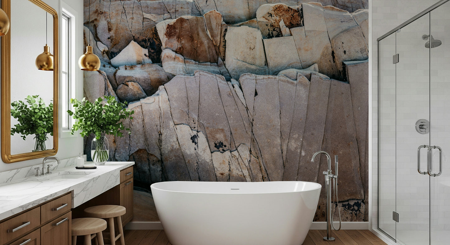 Stone Geometry Wall Mural -2226345