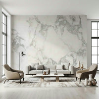 Decorative wall mural combining stone effect patterns and neutral hues for stylish, timeless interiors.