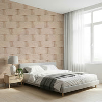 Wall mural featuring natural imperfections and uneven whitewashed surfaces for farmhouse or Scandinavian décor.
