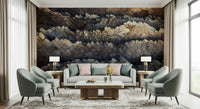 Decorative wall mural with stacked stone layers for accent walls in living rooms, offices, or lofts.
