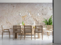 Elegant beige stone wallpaper mural with natural imperfections and realistic layered textures.
