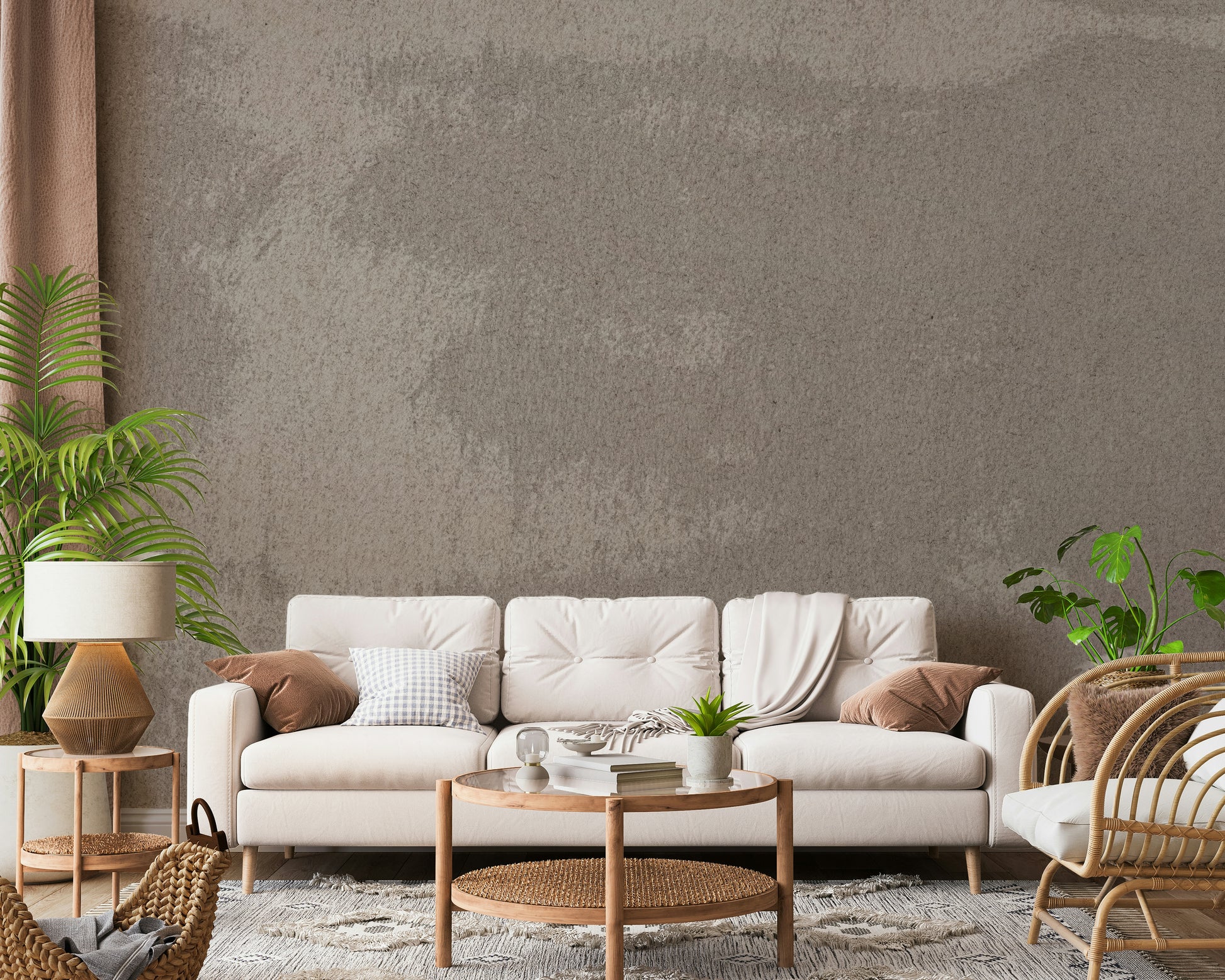 Natural stone pattern wallpaper mural with subtle color gradations and weathered textures for elegant interiors.