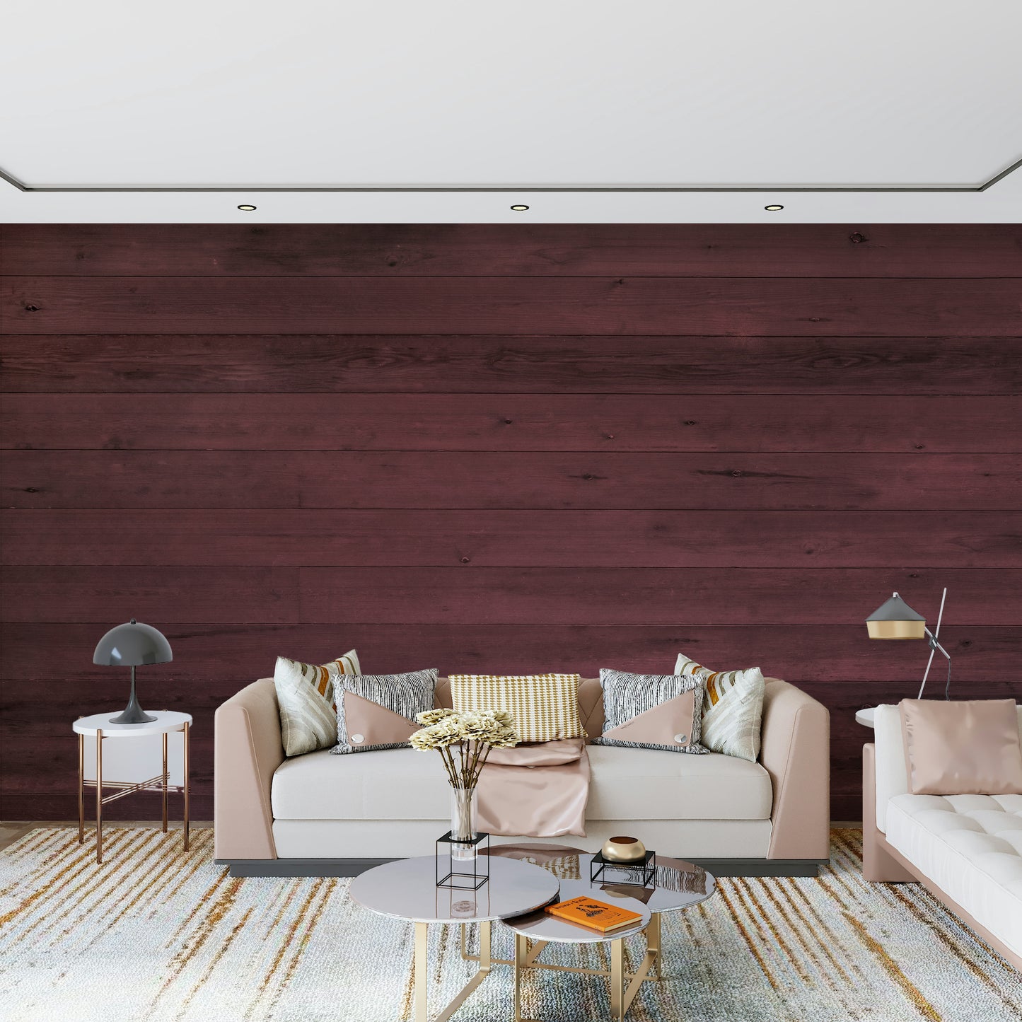 Wine-Stained Wood Wall Mural -2307978