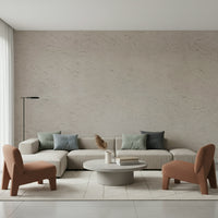 Beige plastered wall mural with understated, minimalist design