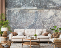 Minimalist frosted slate design with natural stone textures, wall mural