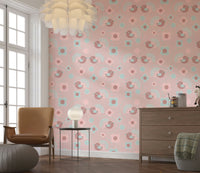 The Rosebird Delight Wallpaper design, perfect for adding a touch of nature with its bird and rose motif.