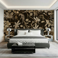 Serene forest scene from the jungle canopy with vibrant natural textures