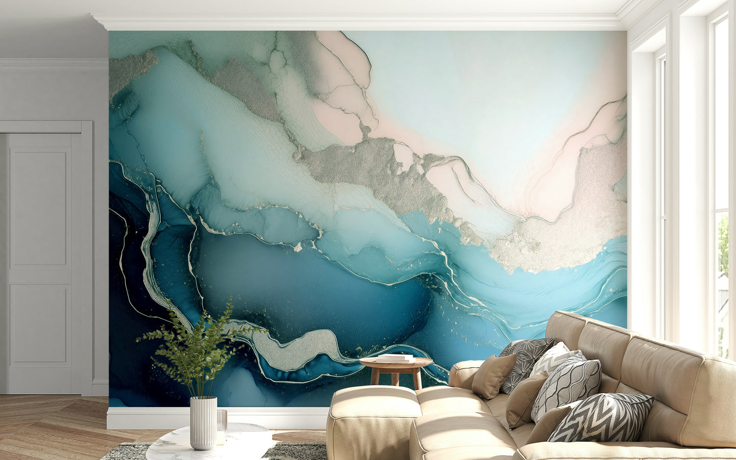 Mystic Mineral Layers Wall Mural
