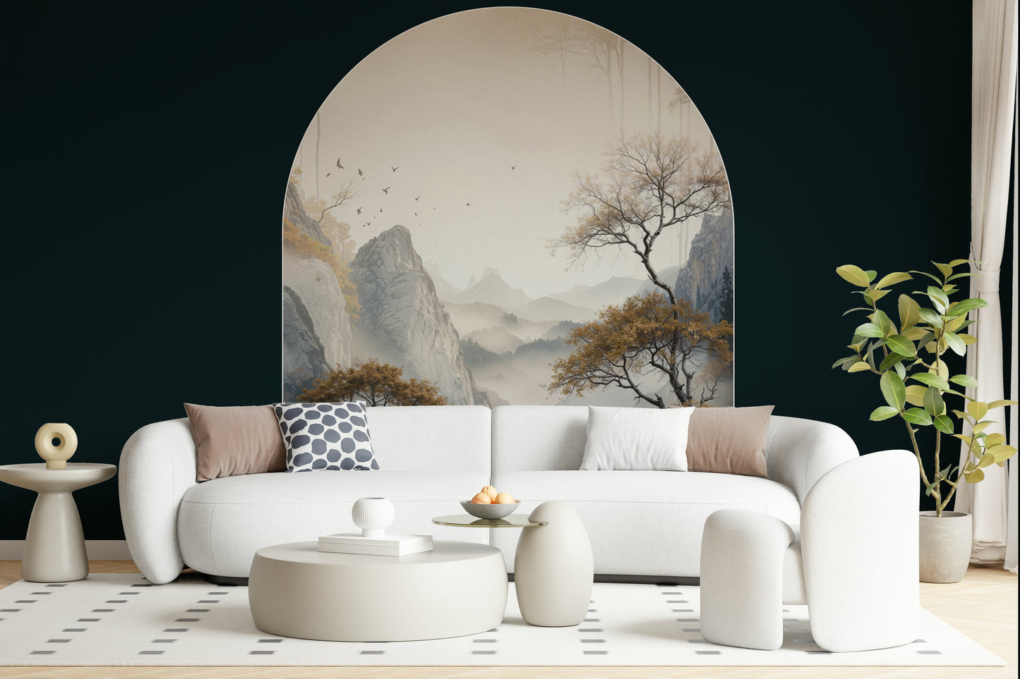Golden Tree Archway Wall Mural