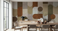 Wall mural with vintage mosaic motifs adding artistic flair and cultural richness to walls.