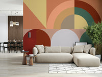 Earthy Colors wall mural adding autumn warmth and nature-inspired charm to any interior space.