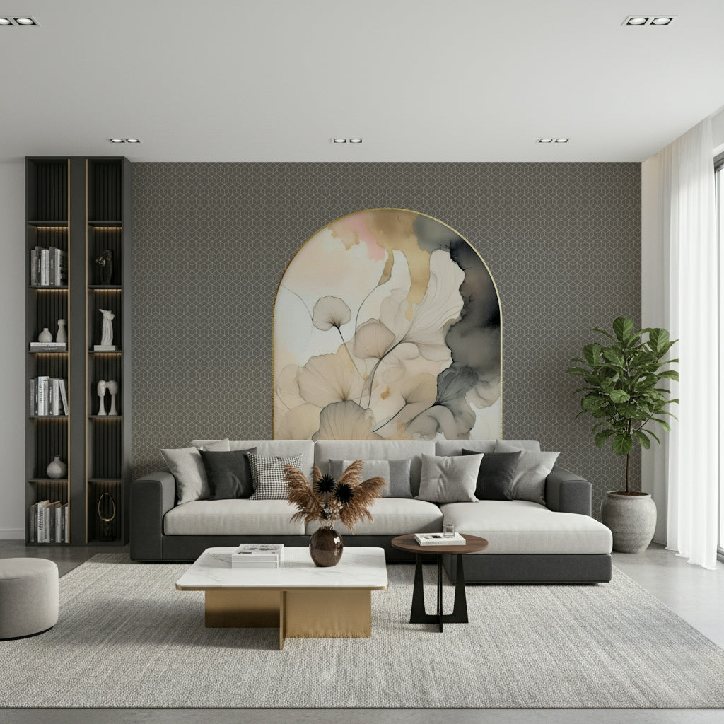 Elegant Gingko Archway Wall Mural