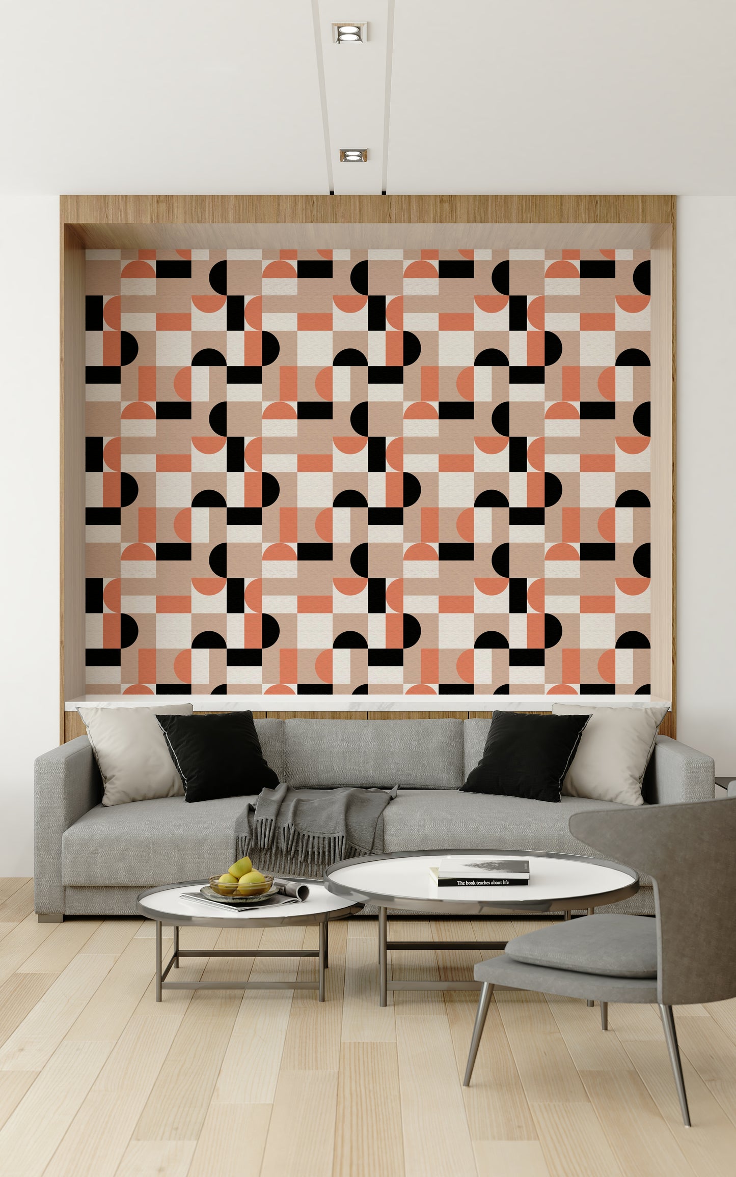 Blush Geometry Wallpaper⁠