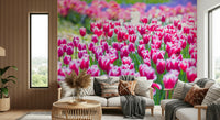 Interior style, striking Tulip Wonderland decoration poster.