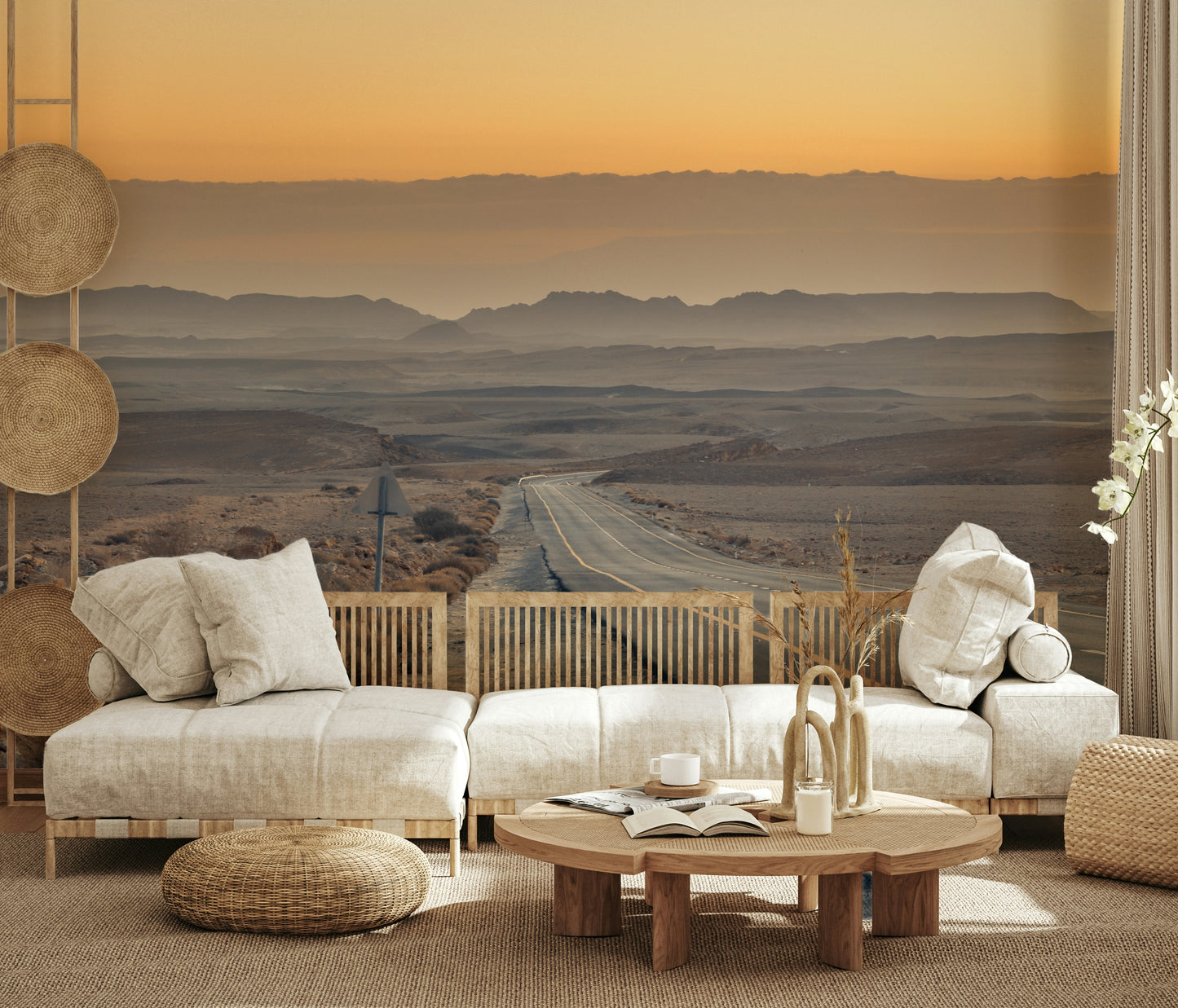 Expansive desert landscape, a powerful Traversing the Desert wall art.