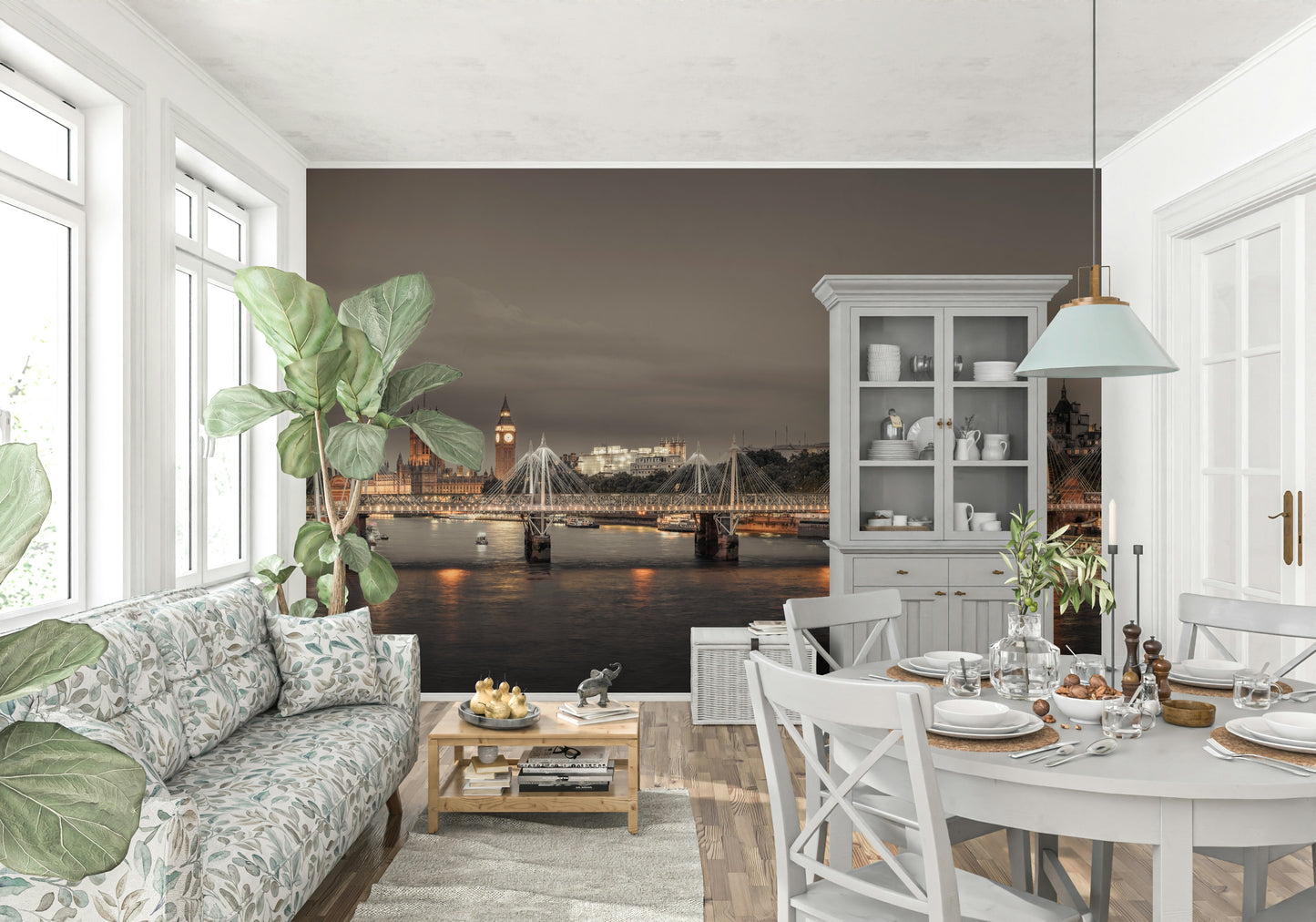 London's Nightfall Wall Mural