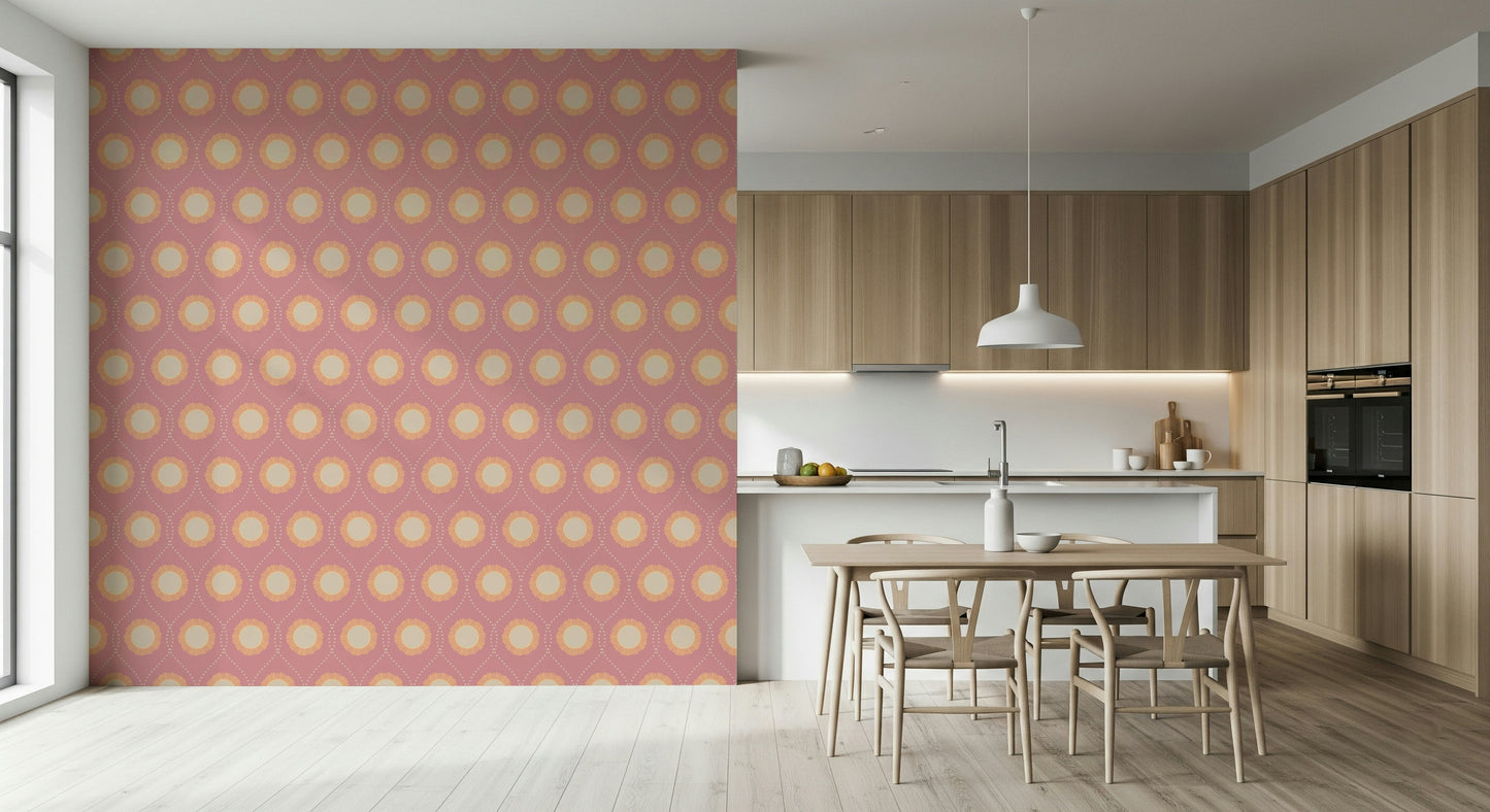 Blush Sunburst aesthetic wallpaper Simple yet stunning abstract repeats.