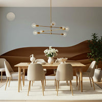 Arid Dunes Under the Sun wallpaper design, glowing sphere above.