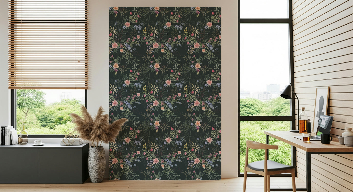 Light and dreamy floral pattern evoking an ethereal, serene atmosphere.