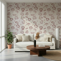 Soft and subtle leopard motif creating a warm, fashionable accent wall.